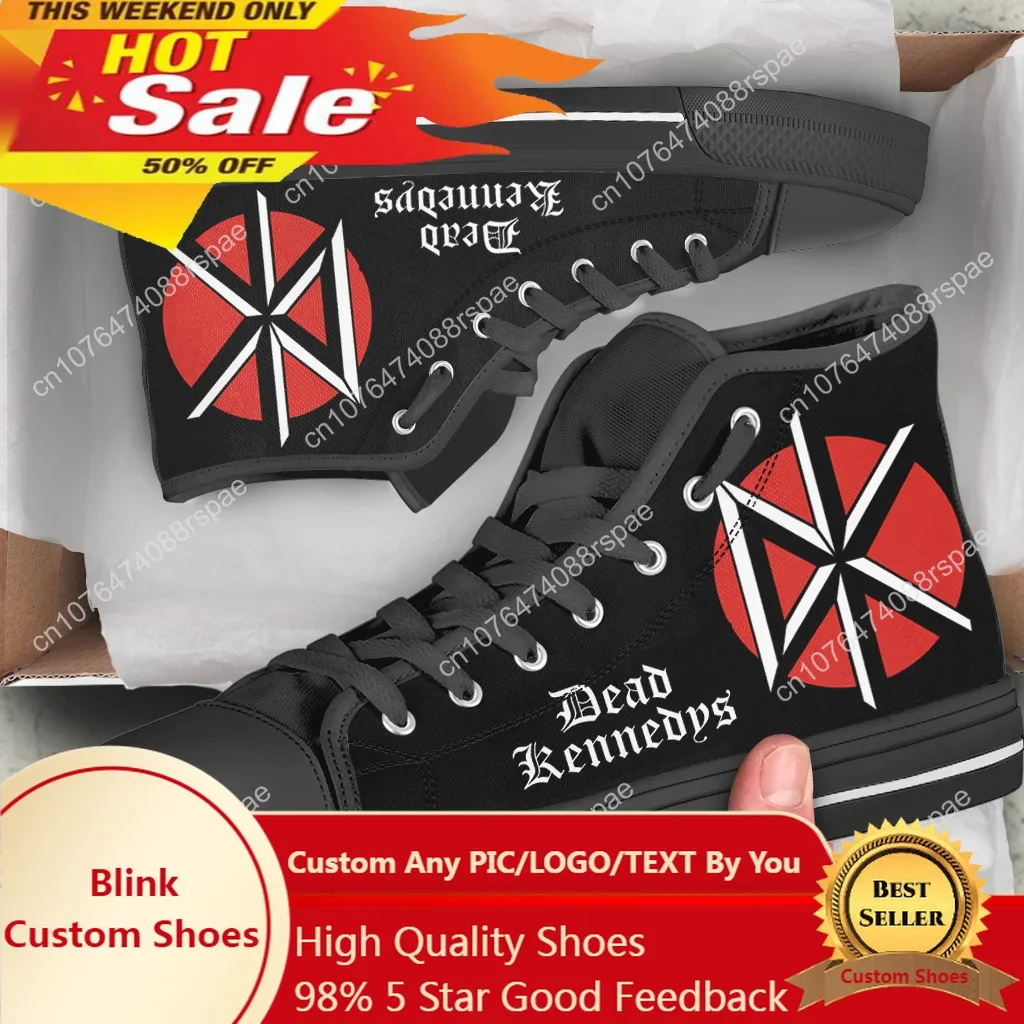 

Dead Kennedys Man Woman High Quality High Help Canvas Shoes Lightweight Casual Board Shoes Fashion Sneakers Hot Canvas Shoes