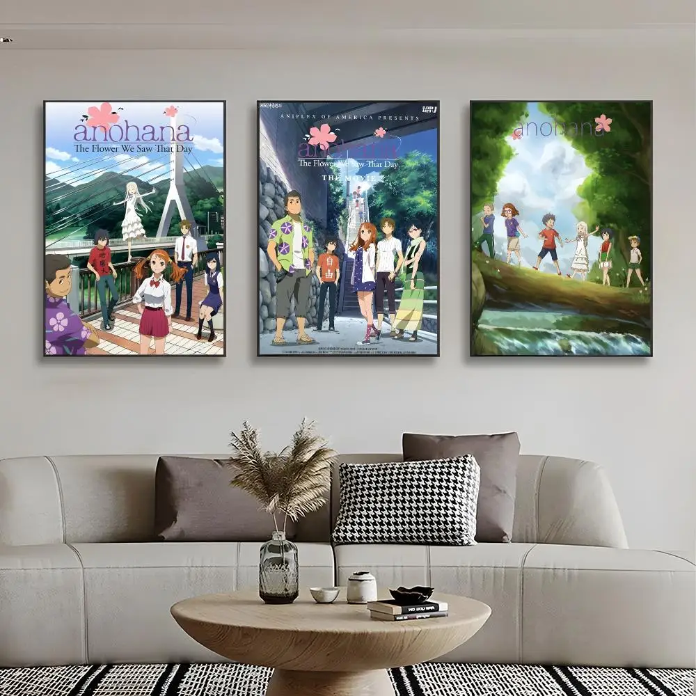 anime emotional a-Anohana The Flower We Saw That Day Poster Wall Art Print Decorative Mural Home Decor Gift Unframed view 3