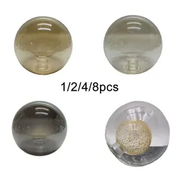 Couvercle d'abat-jour en verre pour pièces, remplacement de l'abat-jour G9, fumée, crémaillère d'ouverture de 2cm, AC, ambre gris, globe gris, D10 cm, D12 cm, D15 cm