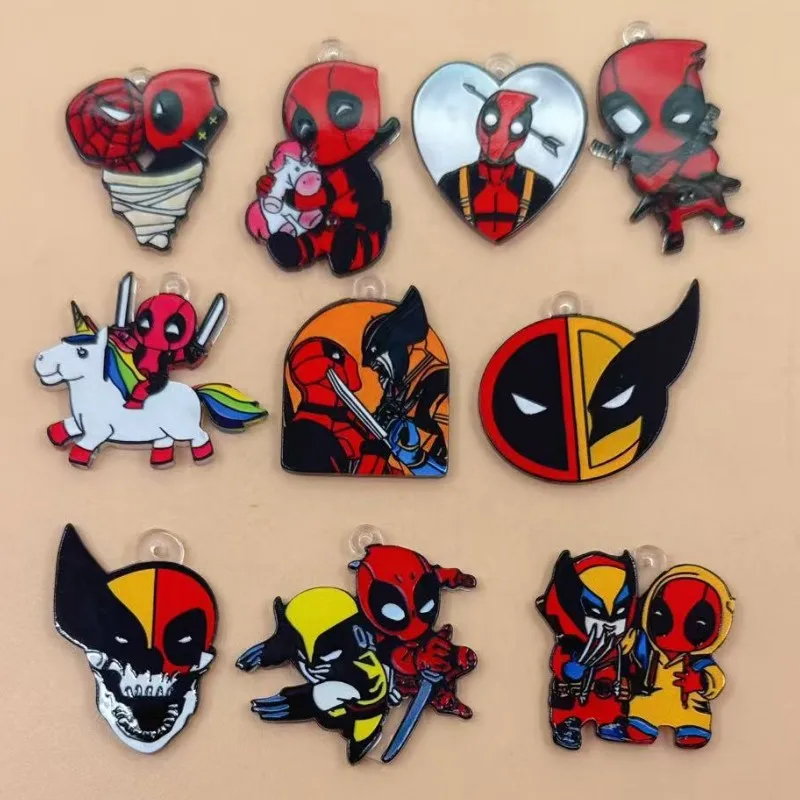 10pcs Acrylic cartoon animal jewelry for making pendants necklaces bracelets earrings DIY craft products