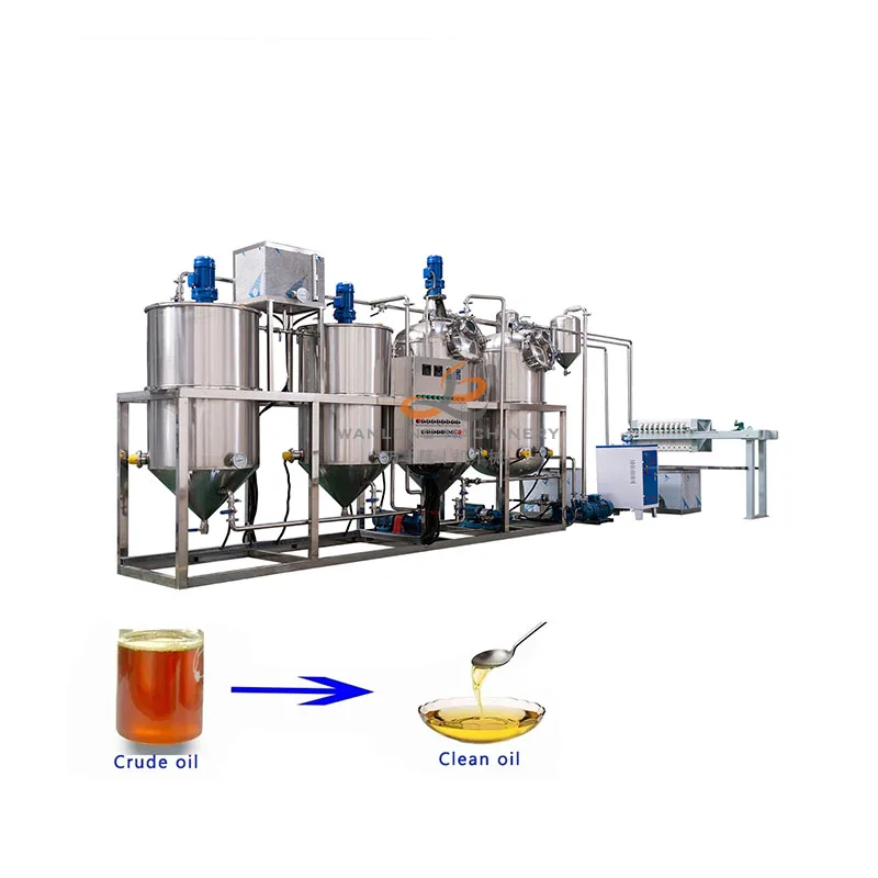 Large Capacity Small Palm Oil Refinery Machine Vegetable Oil Refinery Machine Soyabean Oil Refinery Machine