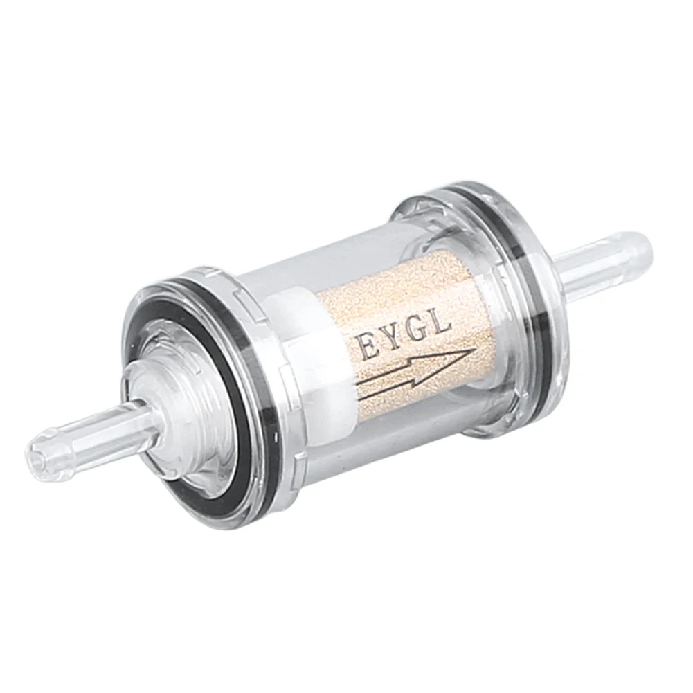 Wide range of uses  transparent fuel filter with copper filter element  perfect for gas powered engines and motorcycles