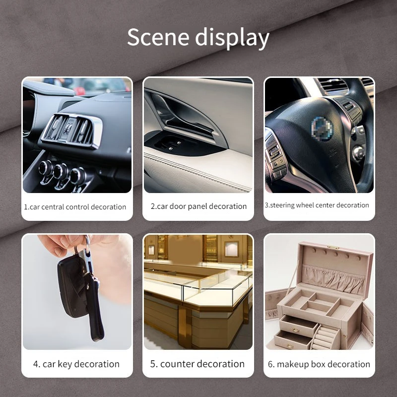 Self-adhesive Suede Fabric By Meters for Car Interior Modification Upholstery Counter Diy Sewing Wearable Elastic Smooth Cloth