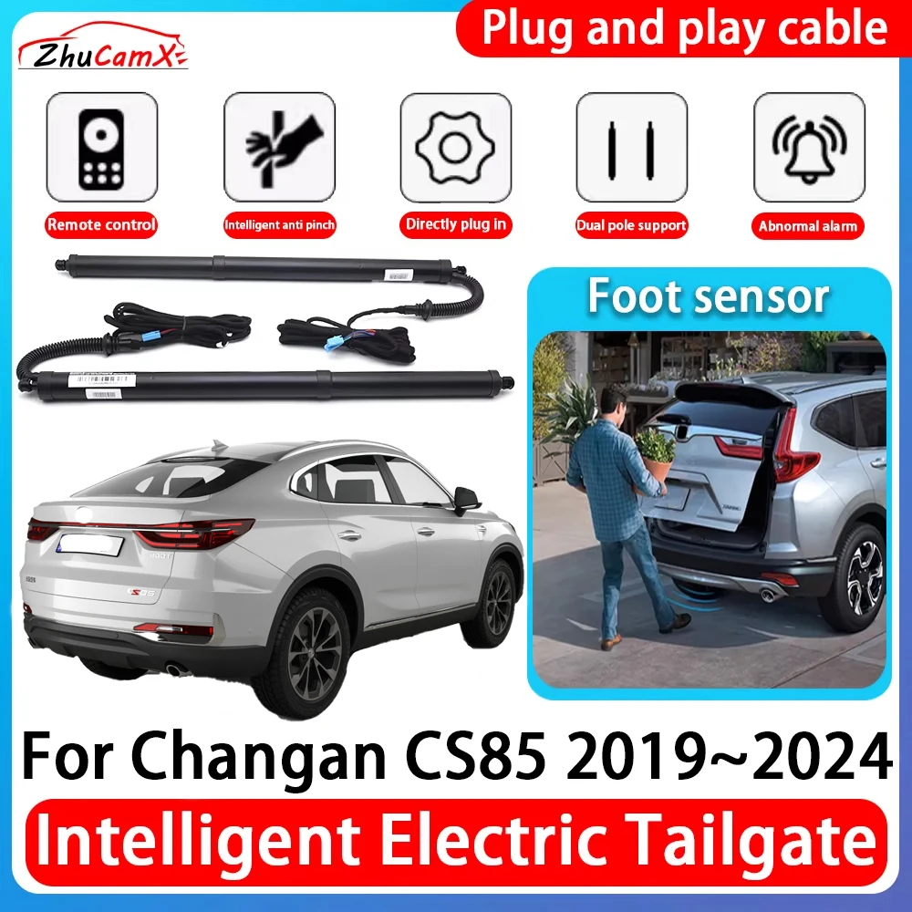 

ZhuCamX Car Power Trunk Electric Suction Tailgate Intelligent Tail Gate Lift Strut For Changan CS85 2019~2024