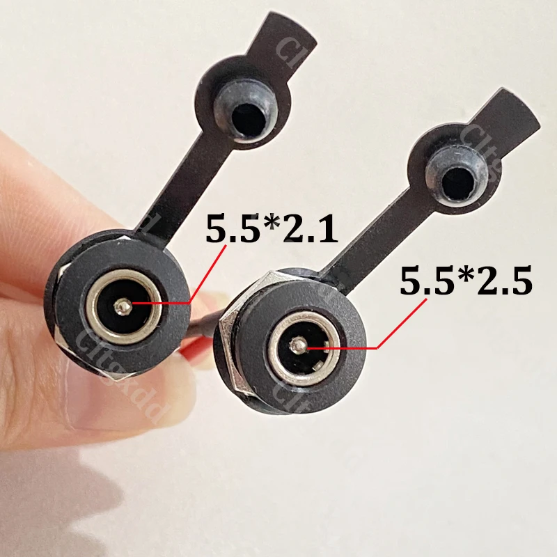 1/2/5 Stück DC-Strombuchse mit 18AWG-Kabel, 5,5 * 2,1 5,5*2,5mm DC-Ladebuchse, Hochstrom-Stromanschluss – Detail 4