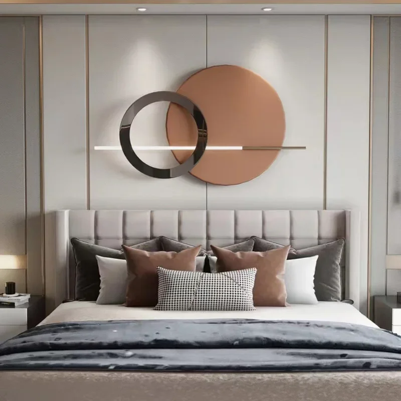 New Style LED Home Wall Light Creative Round Metal For Bedroom Parlor Restaurant Atmosphere Lamp Dropshipping