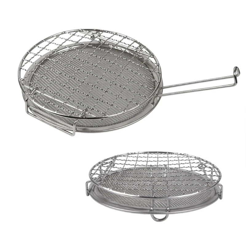 

Mini Multifunctional Cookware Convenient Grilling Net Durable Tool Kitchen BBQ Accessories for Picnics Outdoor Cooking