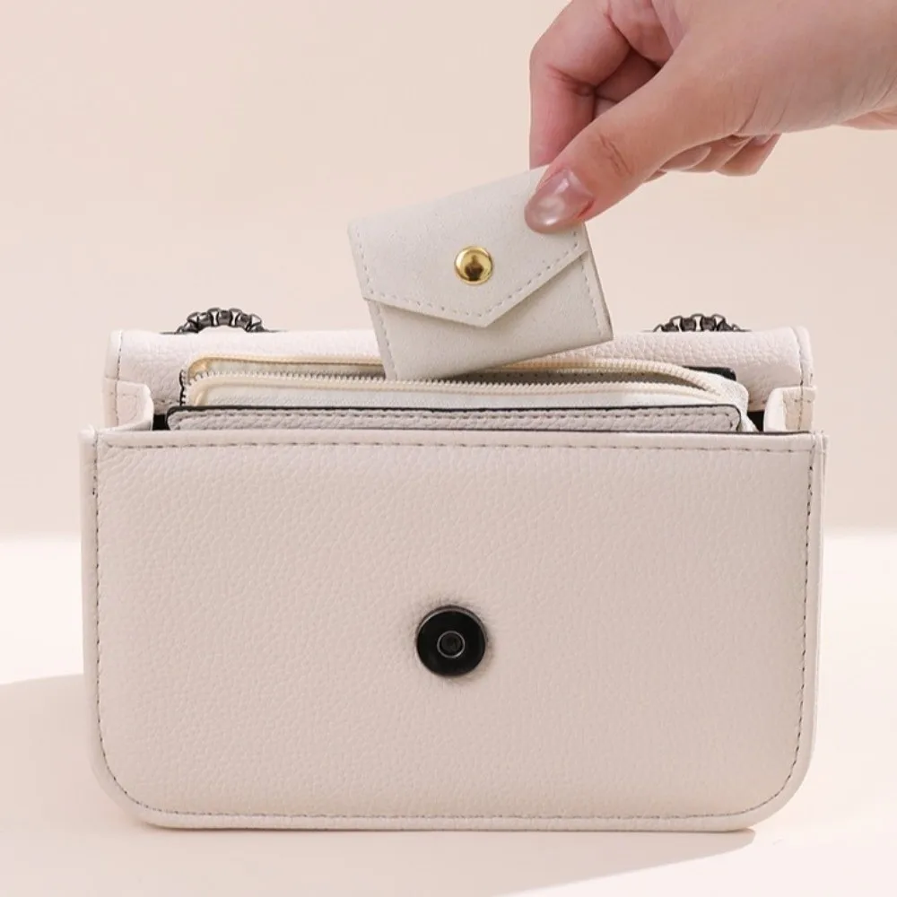 Microfiber Velvet Mini Jewelry Display Bag Small Foldable Necklace Ring Packing Bag Container Storage Case Earrings Organizer