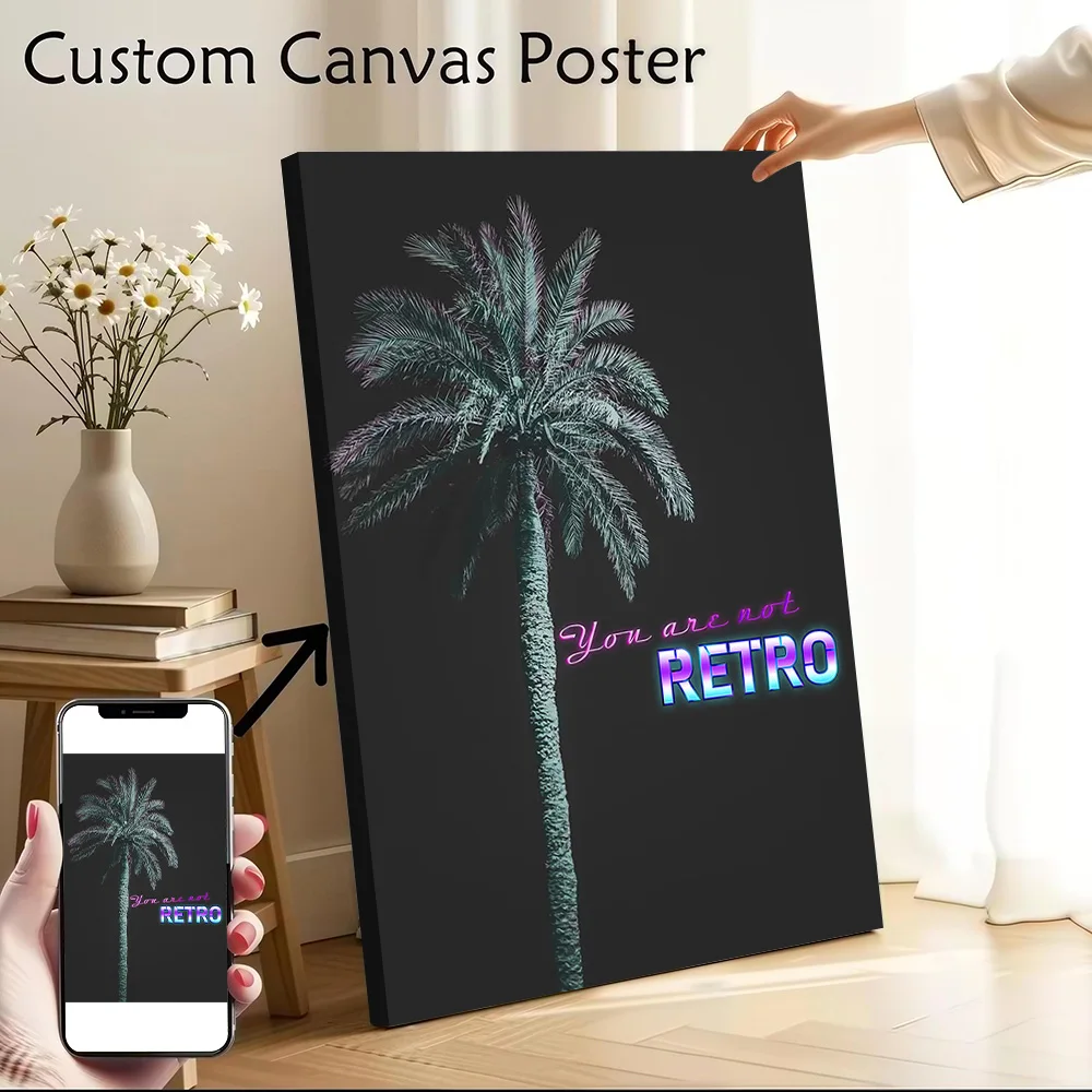 Retro Reality Printed Canvas Poster Personalized High Quality Wall Art Paintings for Modern Living Room Pictures Vintage Decor