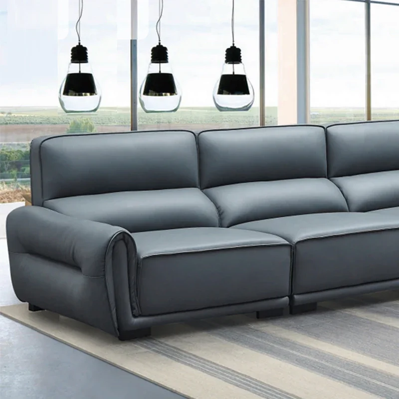 Living Room Sofa,Leather 3 Seater Sofas Lounge Modern Couch Sectional Home Office Furniture Living Room Modular Sofa Set