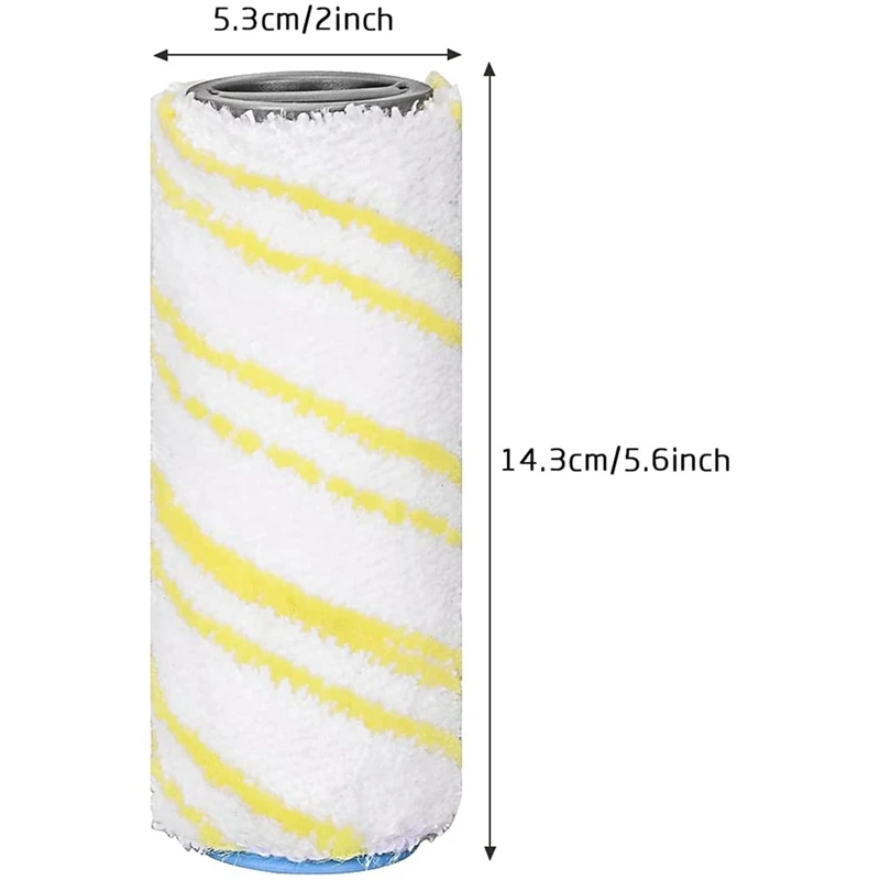 โปรโมชั่น!4 ชิ้นชุดลูกกลิ้งสําหรับ Karcher FC5 FC7 FC3 FC3D ไฟฟ้าทําความสะอาดพื้นลูกกลิ้ง 2.055-006.0 สีเหลือง