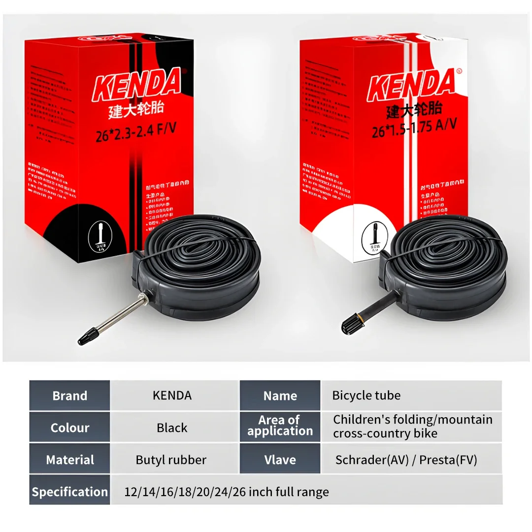 2 قطعة كيندا دراجة الأنبوب الداخلي 12/14/16/18/20/24 بوصة شريدر بريستا بوتيل المطاط الجبلية الطريق دراجة أنبوب الإطارات الداخلية دراجة أجزاء #3