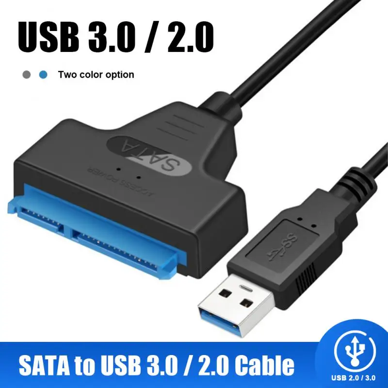 SATA para USB 3.0 / 2.0 Tipo C Cabo, Disco Rígido Externo, 22 Pin Adapter, 2.5 ", 6 GBPS, HDD, SSD, Sata III para PC
