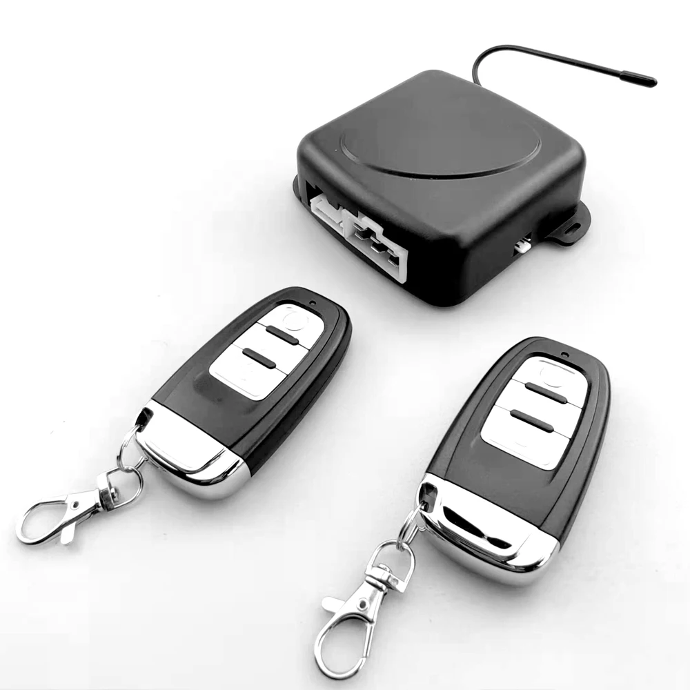 9Pcs SUV Car Switch Keyless Entry Engine Start Alarm System 433MHz     Push Button Remote Starter Stop Auto Anti-theft System