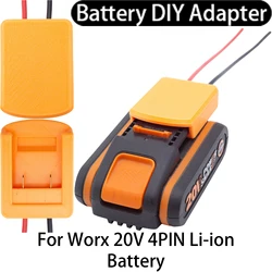 Adaptador de bateria Diy para diy, alimentação, acessórios da ferramenta, 20v, 4pin, dexter, li-ino