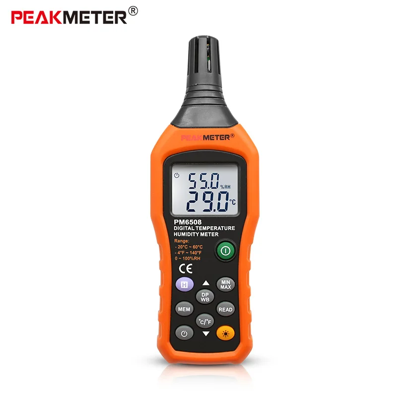 PM6508 Portable Digital  temperature& humidity Meter High Accuracy Digital Humidity & Temperature Meter