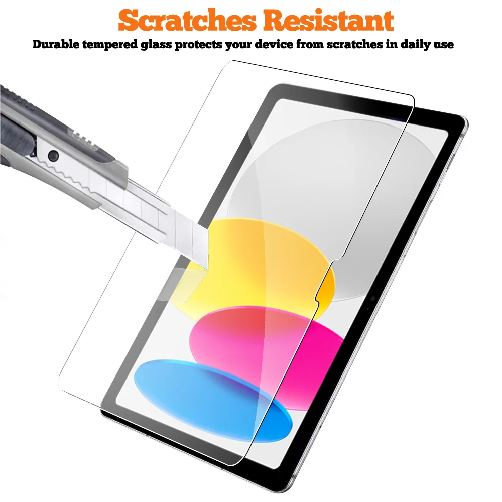 2 Pack Screen Protector for iPad 10th Generation Ultra Clear Tempered Glass for iPad 10 2022 Accessories 10.9 Inch 9H Film