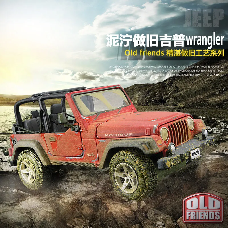 

Genuine Maisto Cars Toys For Collector 1:27 Jeep Simulation Off-Road Alloy Car Model Original Car Model Ornament Muddy Gift Male