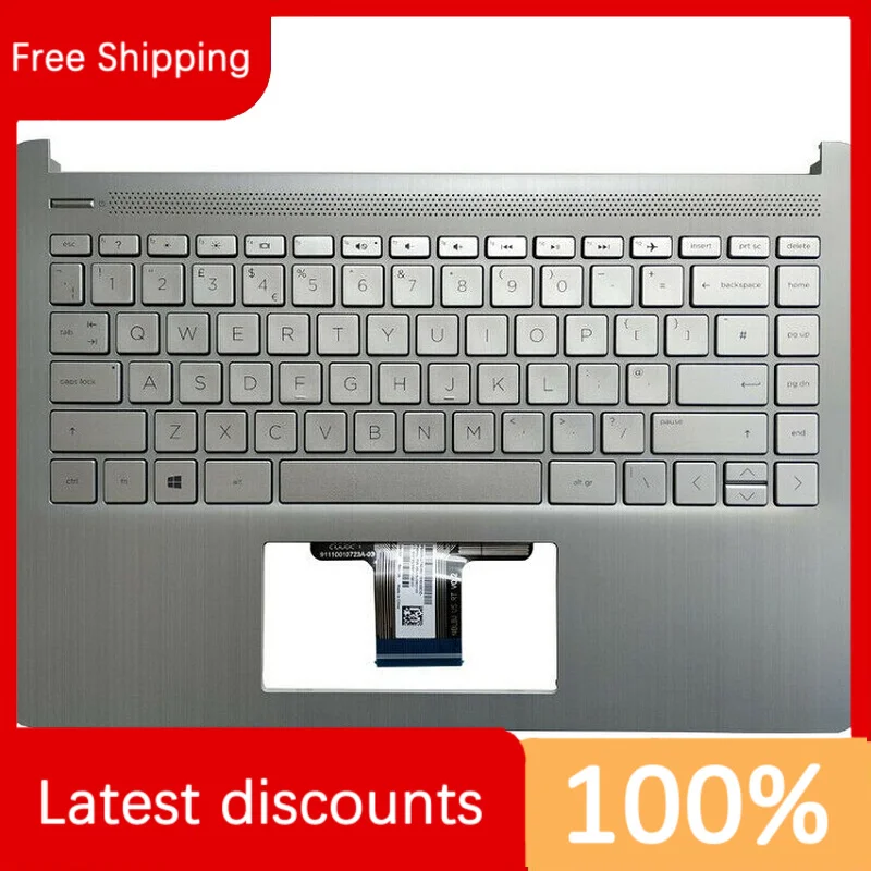 

for hp 14-DQ 14S-DR 14Z-FQ TPN-Q221 C-Case Keyboard Brand New Original Case