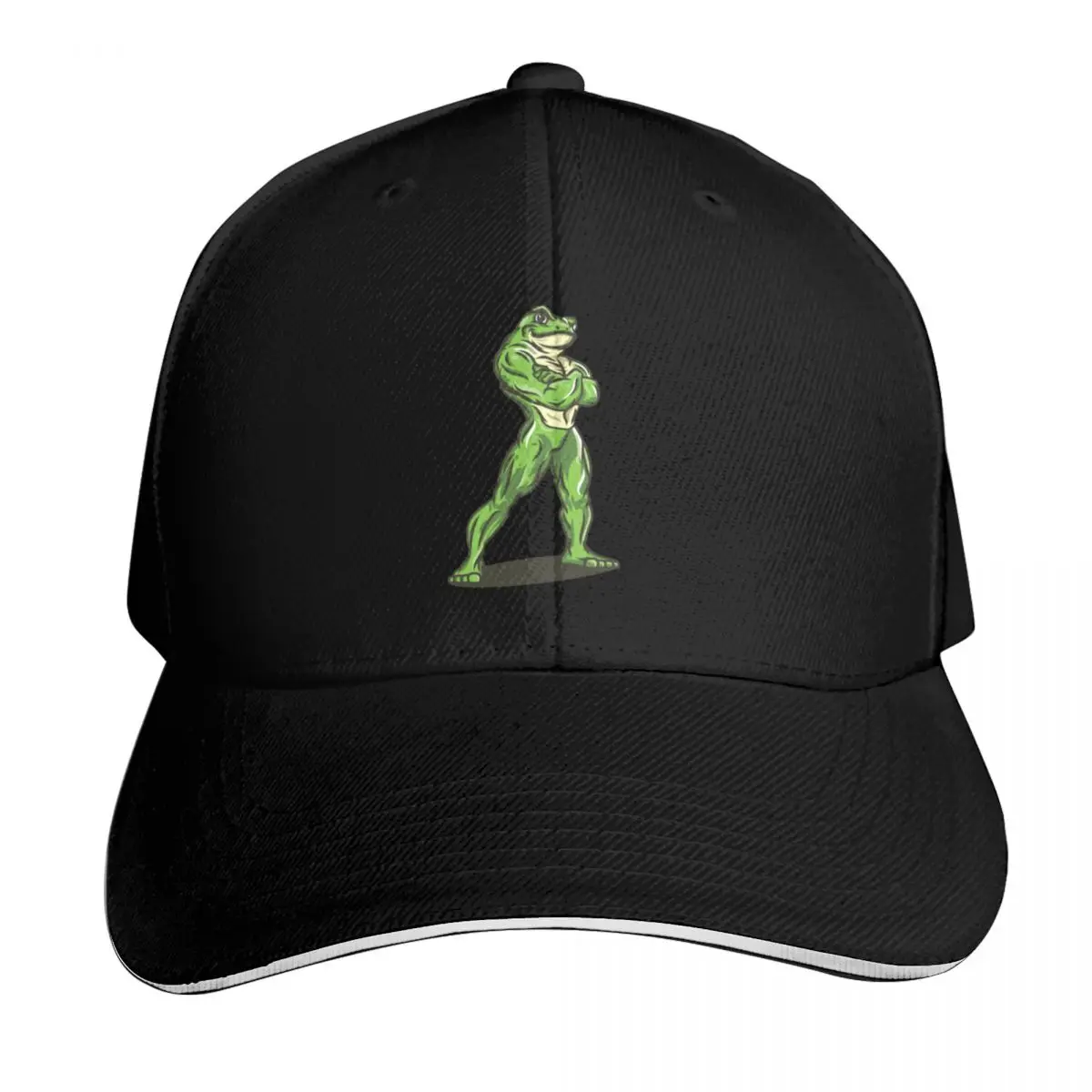 Muscle Frog is Getting those Gains Baseball Cap Six Panel Structured Crown Sun Protection UPF 50+ Breathable Mesh Back