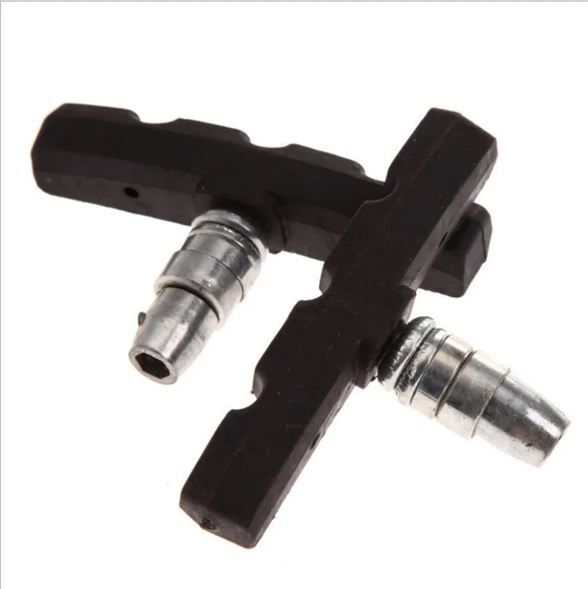 1-6pcs Bike Brake Blocks Rubber Cycling Part Tools MTB Mountain Road Bicycle Lightweight V-brake Shoes Pads Bicycle Accessories