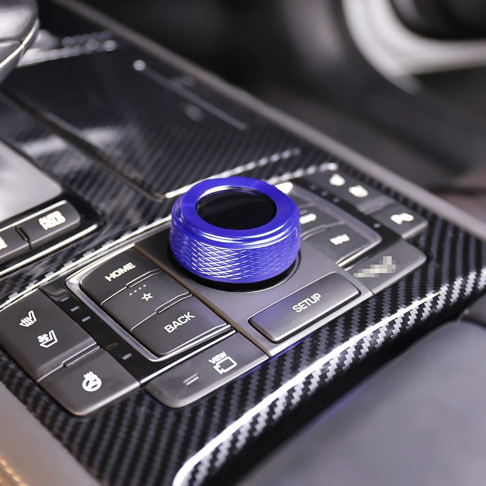 Für Genesis G80 DH 2015-2020 LHD RHD Aluminiumlegierung Klimaanlagen-/Audio-Drehknopf-Ringabdeckung Zierleiste Innenraumzubehör – Detail 2