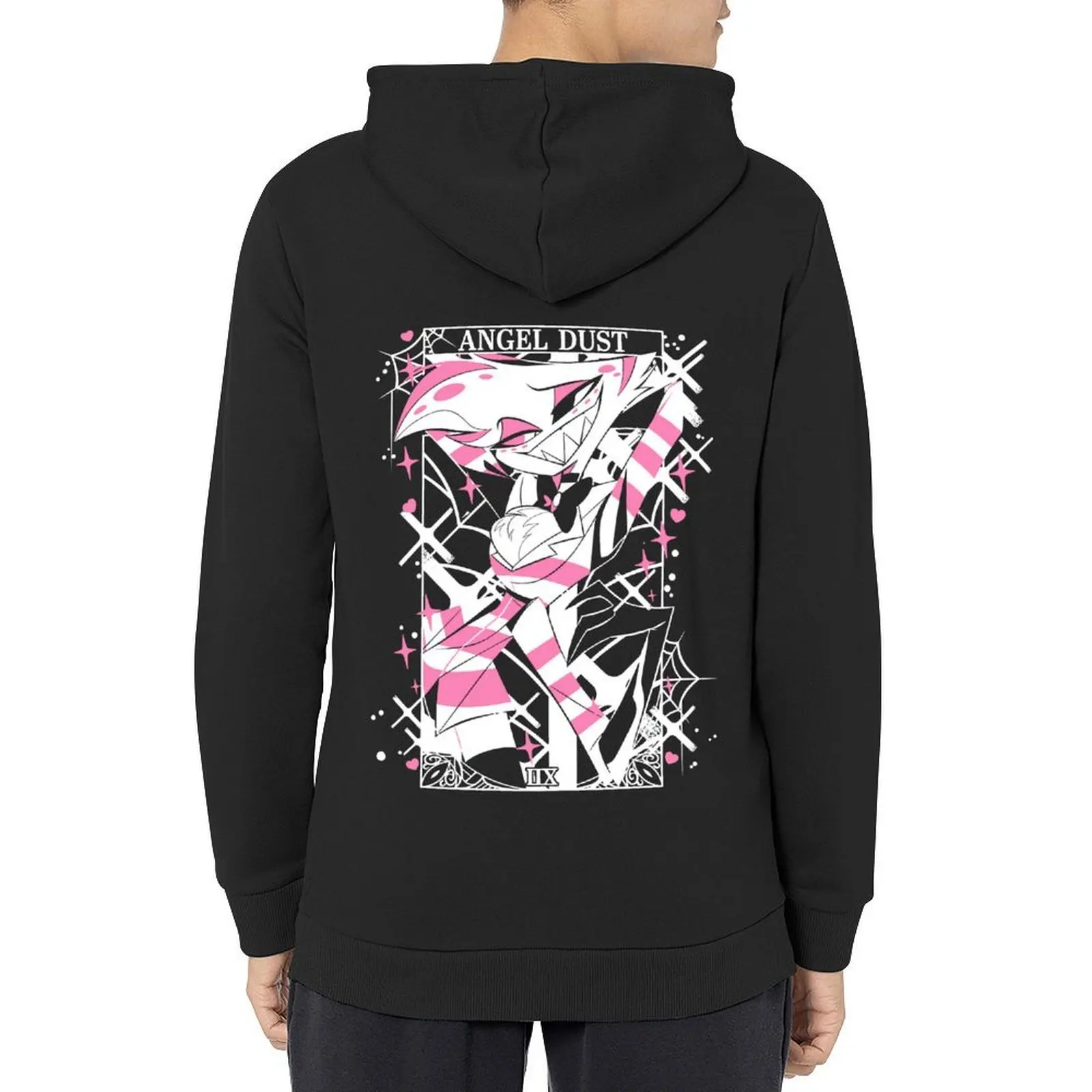 

angel dust hotel hazbin Hoodie men's winter sweater male clothes korean clothes mens designer clothes hoodie for men