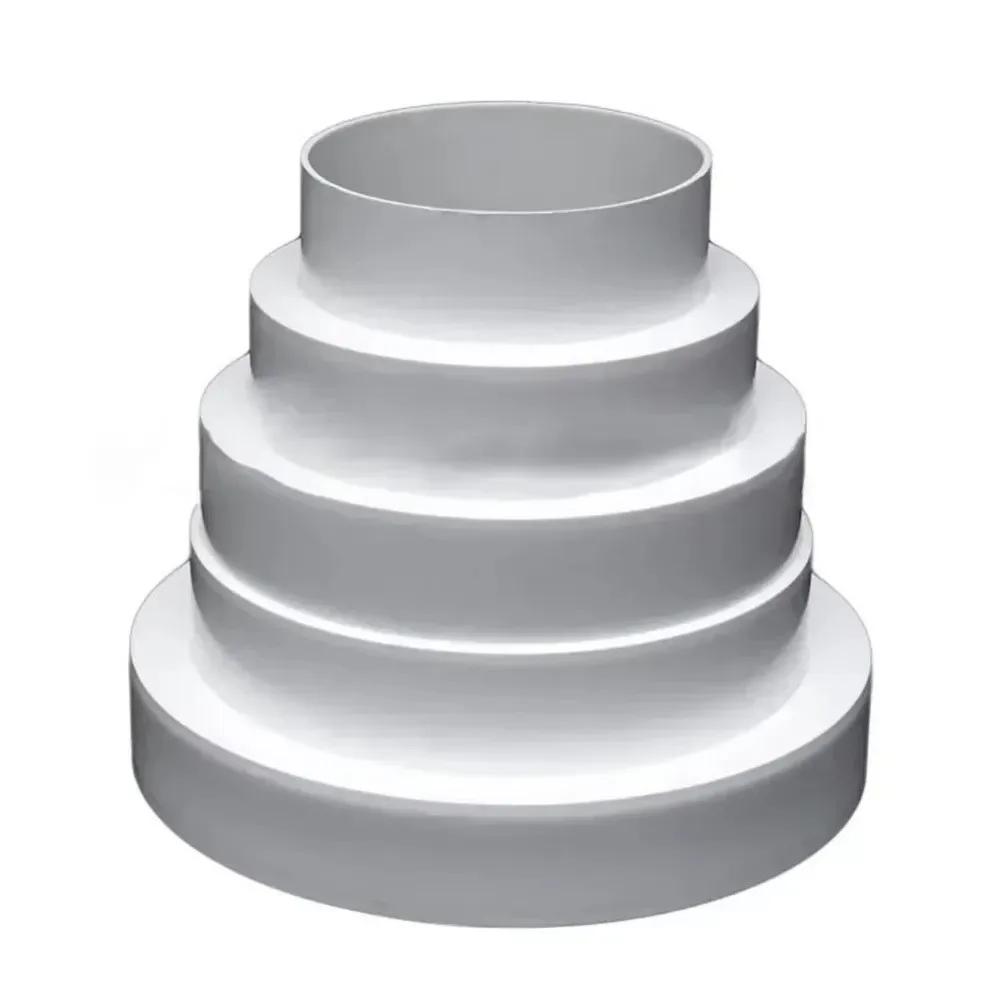 ABS Plastic Duct Reducer Optimized Airflow Multiple Sizes Ventilation Duct Tube 80-150mm Range Extractor Fan Pipe Connector