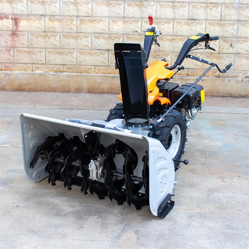 China's Superior 15 Horsepower Full Gear Snow Thrower 3-in-1 Snow Plow Pusher New for Farm and Construction Use