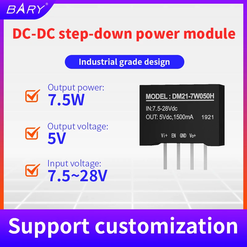 DC-DC buck module 8 to 28V to 5V 8W Voltage regulator 24V to 5V Switching power supply in line with EN function