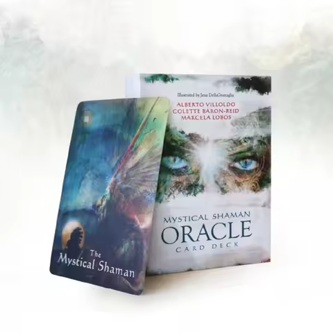 10.4*7.3cm 64pcs Mystical Shaman Oracle Cards Deck English Mysterious Fate Divination Tarot