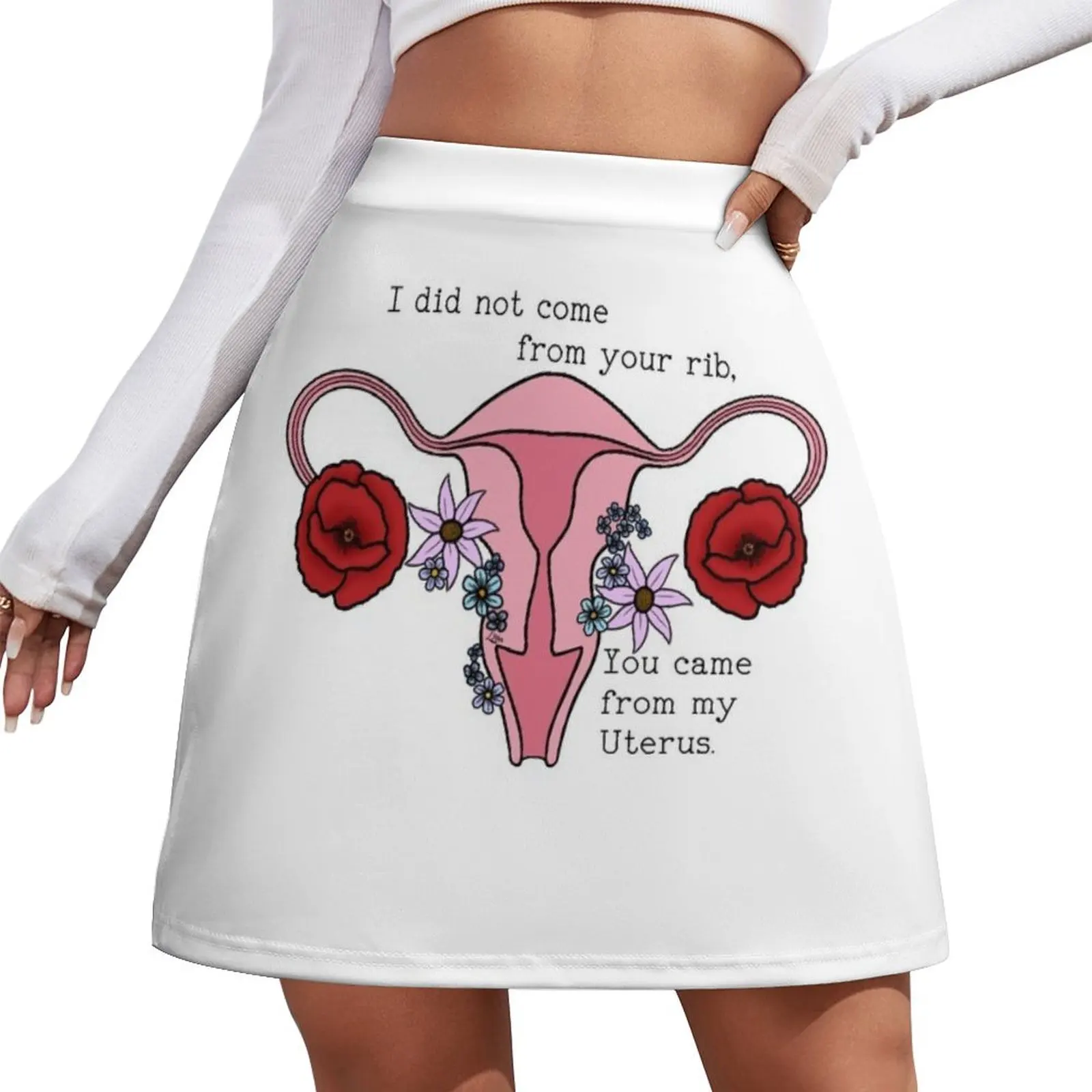 

Feminist flower uterus Mini Skirt women clothing 2026 new arrivals japanese kawaii clothes korean fashion