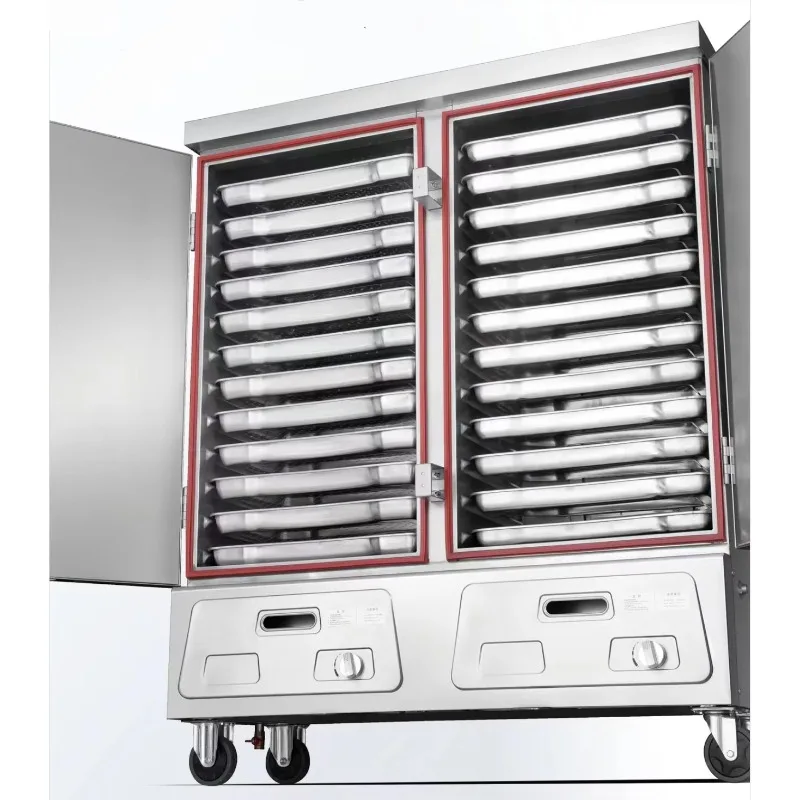 

Commercial Customizable Stainless Steel Rice Steamer Gas LPG/NG Restaurant Cooking Equipment Steam Rice Food Steamer Cabinet