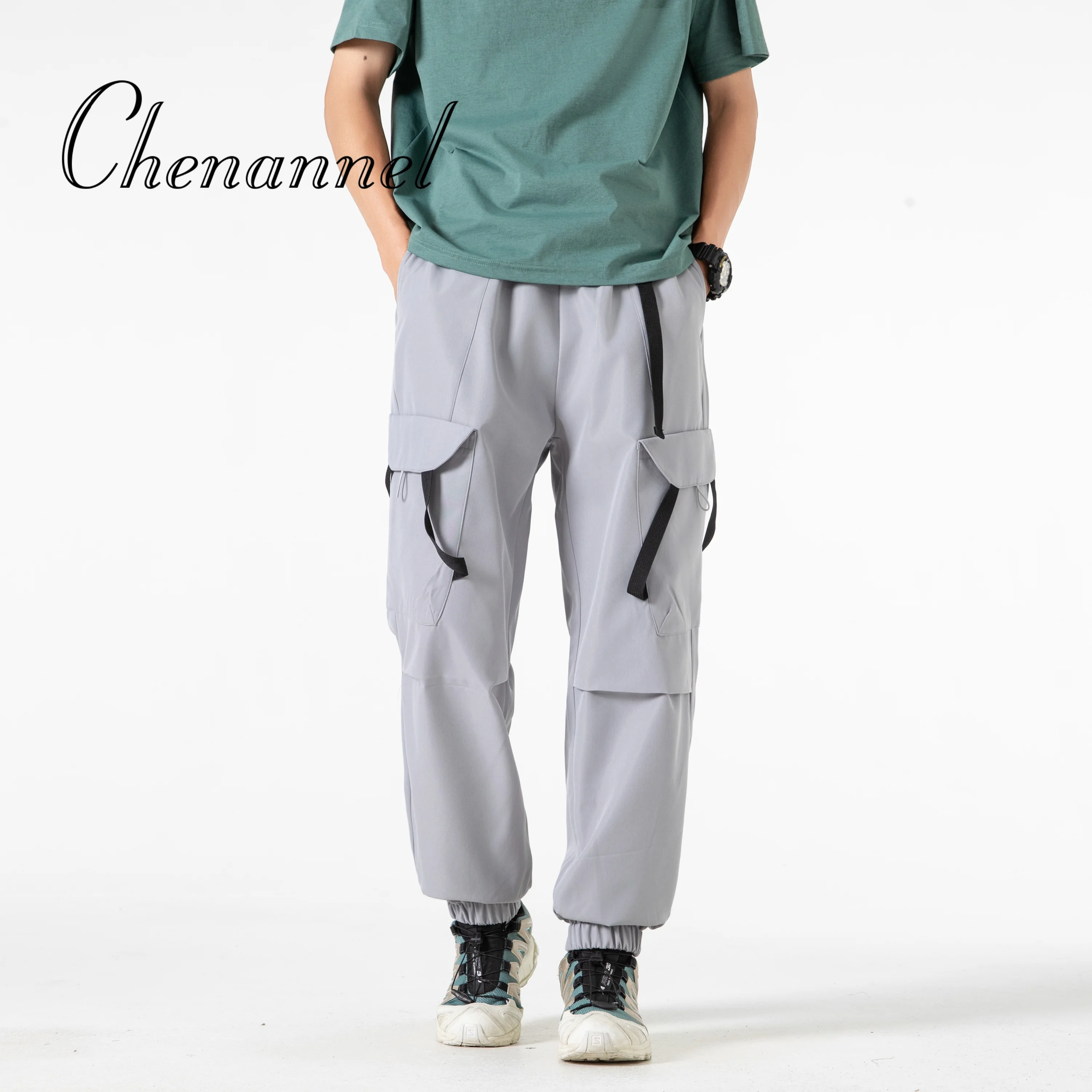 

American-style high-appearance-level workwear pants for men versatile retro and fashionable large pocket outdoor sportswear pant