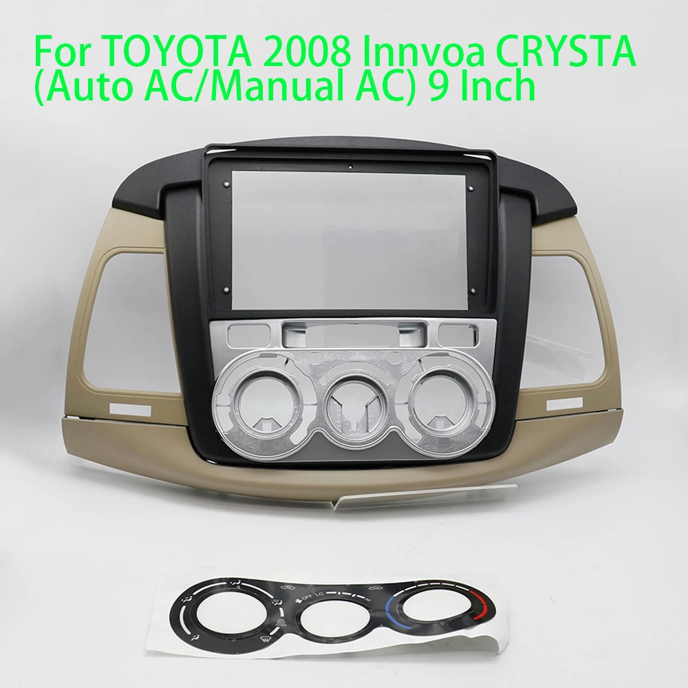 Other Interior Accessories Screens Car Radio DVD Player Fascias Frame for TOYOTA 2008 Innvoa CRYSTA(Auto AC/Manual AC) 9 Inch