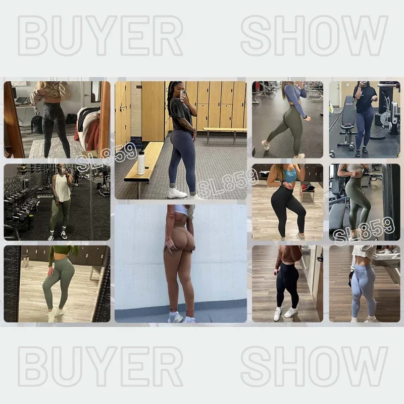 Mallas deportivas sin costuras para Mujer, Pantalones de Yoga para Fitness, mallas de entrenamiento para gimnasio