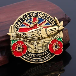 Battle of Britain Commemorative Pins Brooch 1940-2024 Battle of Britain Never Forget Anniversary Badge Brooch Souvenir Gift