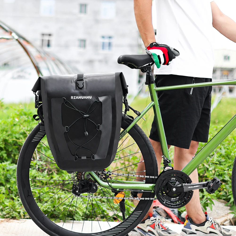 

25л сумка на багажник на заднее сиденье, регулируемая сетчатая сумка, сумка для переноски велосипеда, большая вместительная светоотражающая сумка для занятий спортом на открытом воздухе