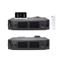 Universal A/C Add-On Under Dash Evaporator Assembly Unit Air Conditioner Heater 24V 12V Mini Bus Truck Van Street Red Rod
