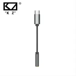 Kz Am01 Type-C Naar 3.5Mm Audio Adapter 32bit/384Khz Hifi Dac + Ic Versterker Dual Chip Oortelefoon Audiokabel