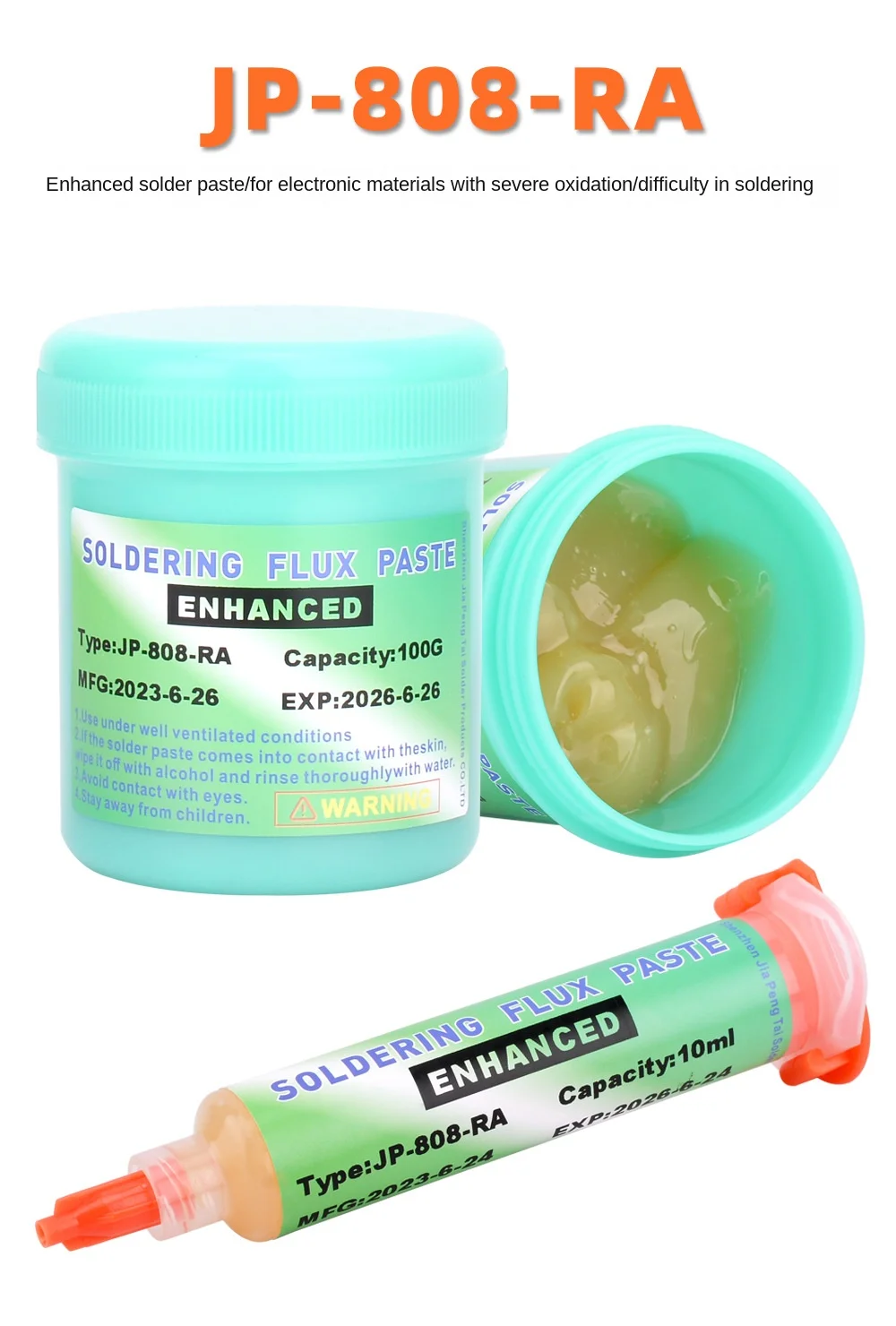 

Welding paste 559 RMA-223 Welding oil JP-808 Enhanced flux paste 604 High quality solder