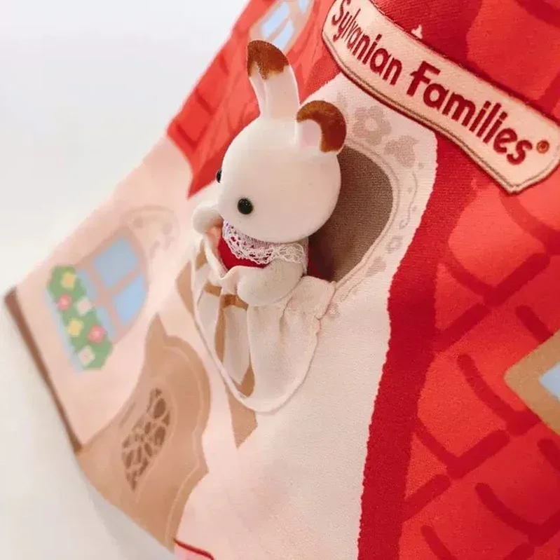 عائلات سيلفانيان سلسلة المفاتيح العمياء اكسسوارات أرقام الألعاب الأصلية حقيبة التخزين المنتهية ولايته أداة فتاة لعب الاطفال الفتيات الثلاثي