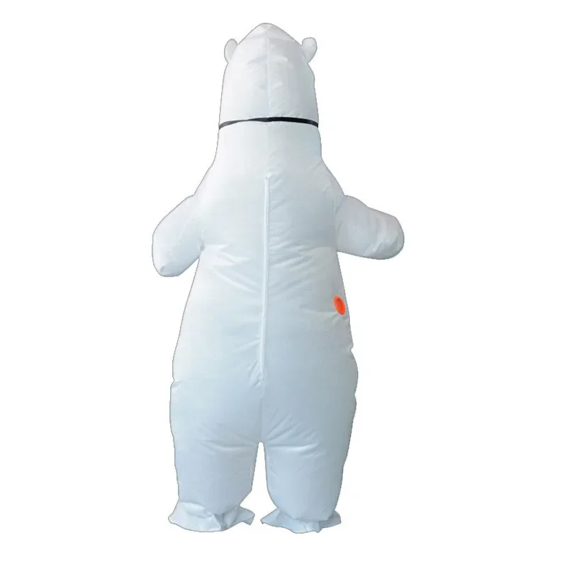 Inflatable Polar Bear Costume Adult Halloween Carnival Cosplay Party Fancy Dress Men Women Animal Mascot Birthday Outfits Suit