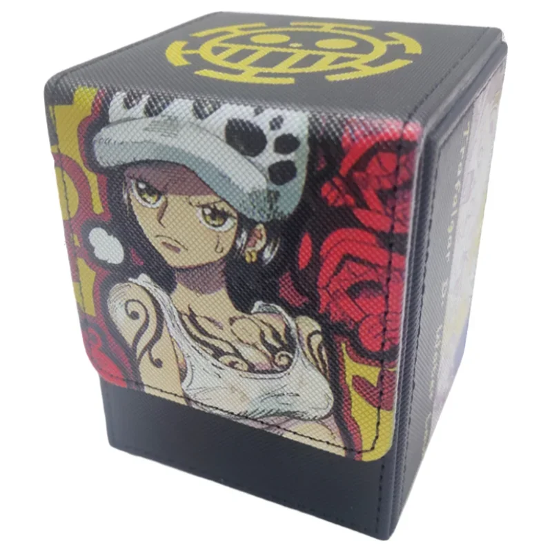 One Piece Card Box Trafalgar D Water Law Opcg Diy High Quality Portable Card Storage Box Anime Peripheral Game Collection Gifts