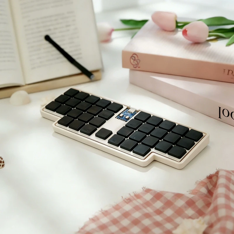 Haori36 Low Profile Keyboard Customized Wired Single-mode Portable Small Keyboard Ergonomic Gaming Mechanical Keyboard VIA Gift