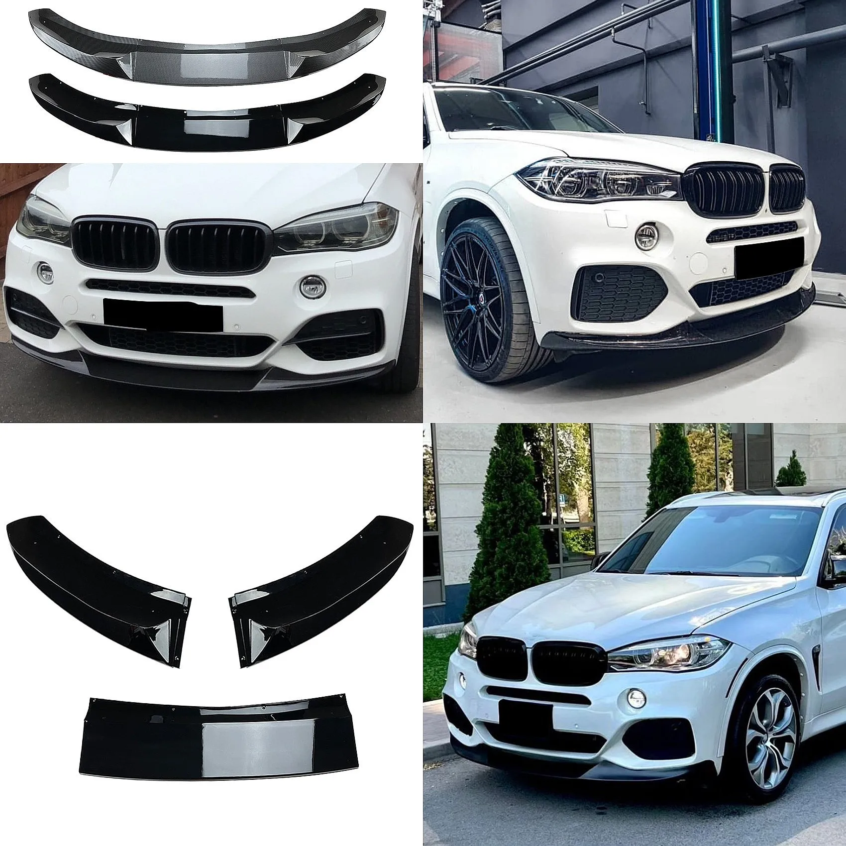 

Carbon Fiber Front Lip Spoiler For BMW X5 F15 2014-2018 M Sport Body Kit
