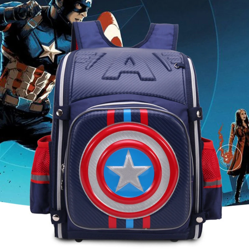 Disney\'s New Children\'s Backpack Spider-Man Cartoon 3D Student Schoolbag Large-capacity Load-reducing Waterproof Schoolbag