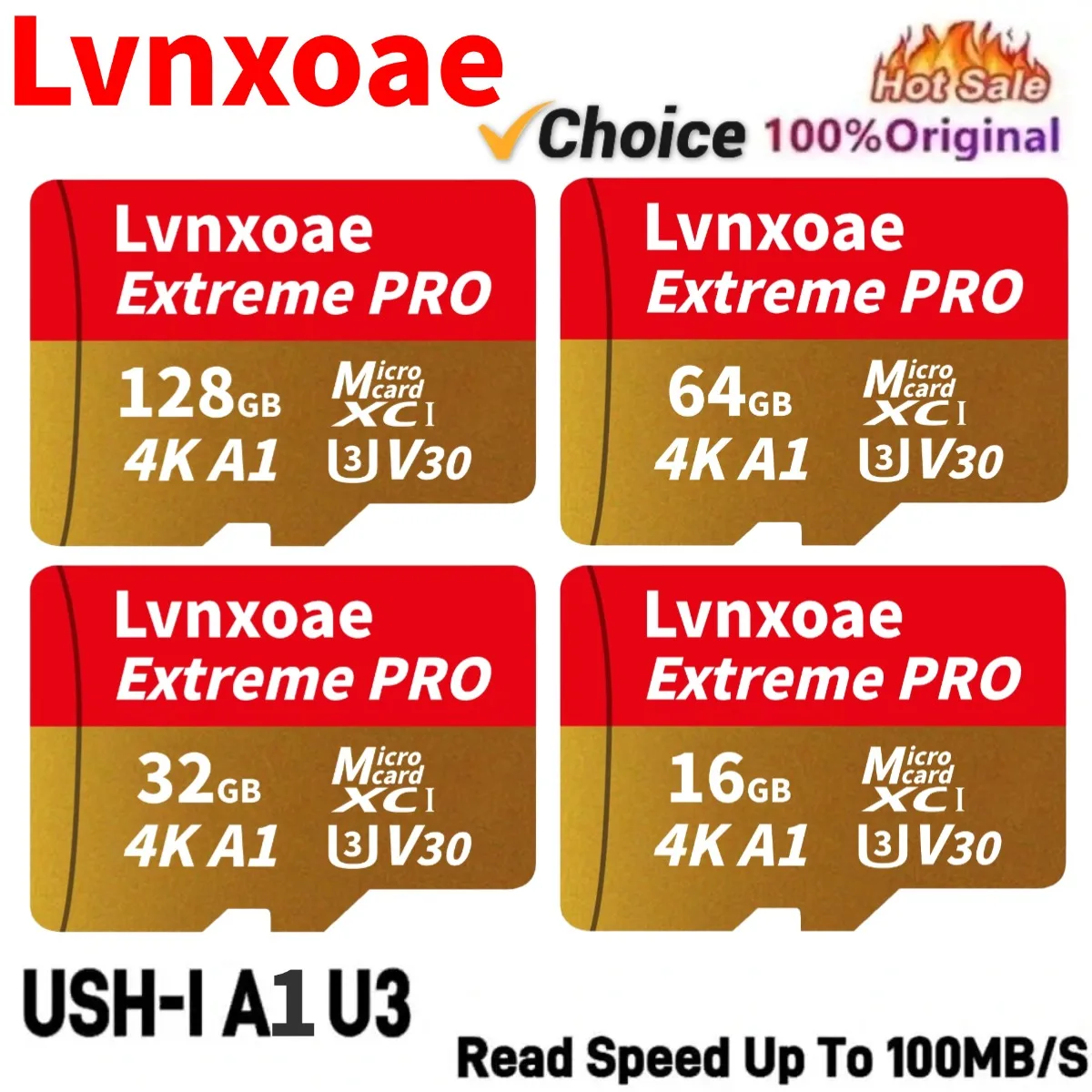 Новая высокоскоростная карта памяти SD 128 ГБ A1 U3 64 ГБ MicroSD 32 ГБ 16 ГБ TF Flash Card 8 ГБ для ноутбука Xiaomi, камеры, планшета