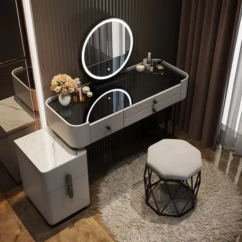 Wholesale Stylish Makeup Table Drawer Furniture Mirror Dressing Table Vanity