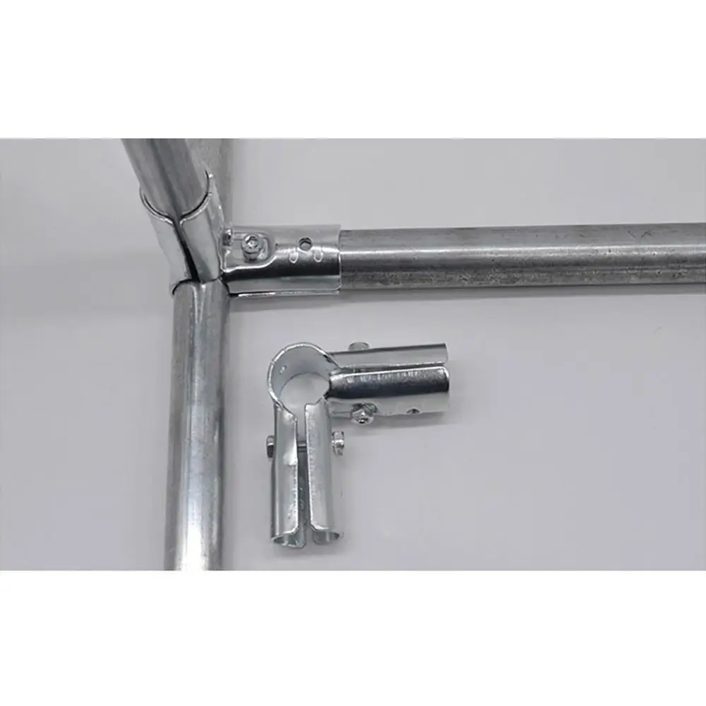 1Pcs Durable Carbon Steel Galvanized Pipe Joint Round 20/25/32mm Tube Connector Fixed Clamp Clothes Display